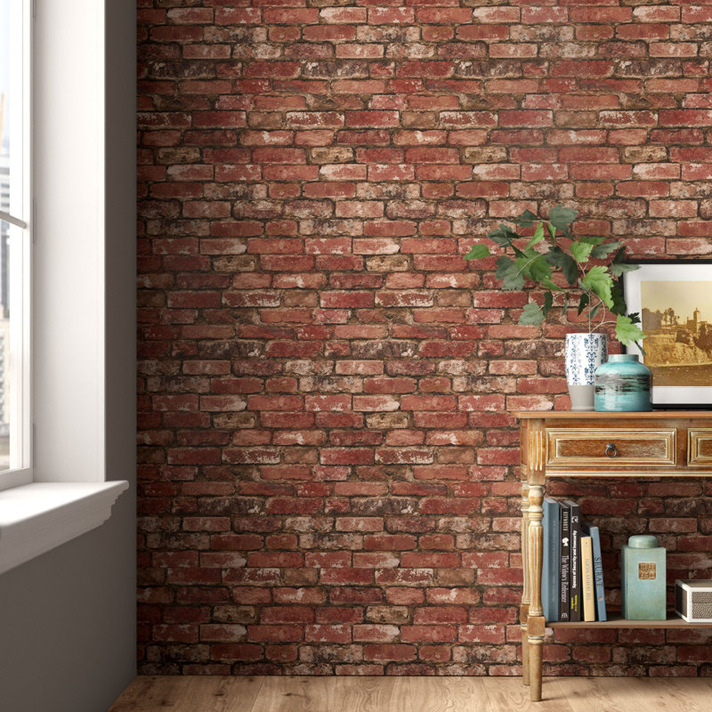 Borough Wharf Distinctive Brick Rustic Sidewall 10m x 52cm Wallpaper Roll & Reviews Wayfair.co.uk